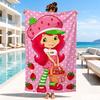 Erdbeer-Kätzchen Strandtuch, Mikrofaser-Strandtuch, Perfekt für Pool, Strand, Reisen, Heimdeko Strandparty Fan Geschenke