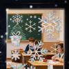Christmas Seal Elk Snowflake Home Decoration - Winter Window Sticker Holiday Party Glass Door Wall Bathroom Office Dormitory Restaurant.