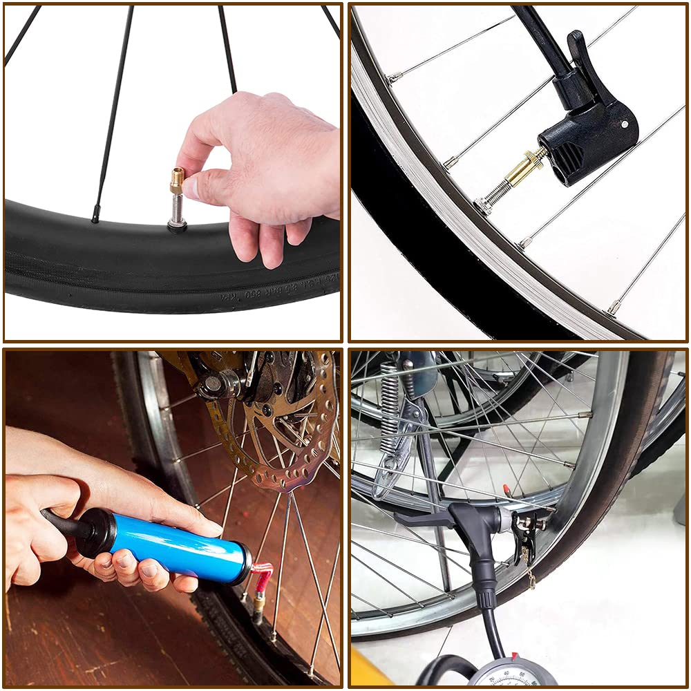 YFFSFDC Valve Adapter Bicycle Valve Conversion Adapter 5 Piece Set