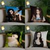 Singer CCharli Xcx Customizable Square Pillowcases Stylish And Soft Perfect For Beds Cars And Sofas