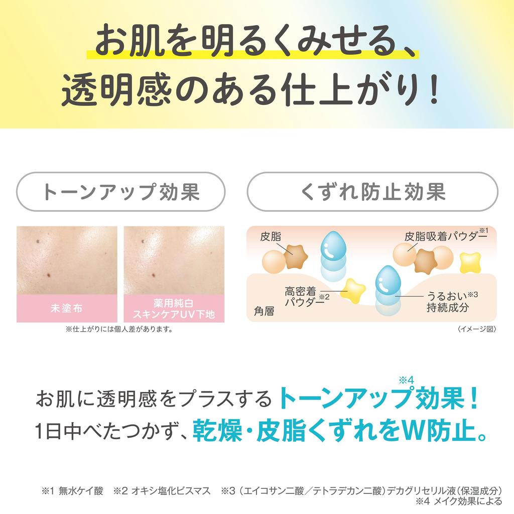 SANA Wygładzająca Baza pod Makijaż Medyczna Rozjaśniająca z Ochroną UV N: Czysta Biel | Rozjaśniające Przeciw podrażnieniom SPF50 PA++++ | Serum z izoflawonami soi | Zmywalne wodą