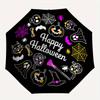 1pc Happy Halloween Theme Automatic Open/CloseUmbrella-CuteUmbrella with Cute Design, Portable 3-Fold Compact Umbrella for Men & Women, Vale