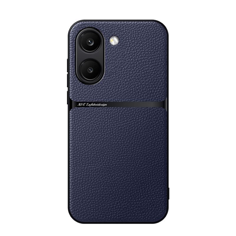 

Для Poco X8 Pro и X8 Pro Max Чехол из кожи с рисунком под личи Магнитная беспроводная зарядка Хороший захват Ощущения в руке Мягкий силиконовый чехол Artificial leather&Poco X8 Pro Max