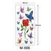Waterproof Three-Dimensional Color Print Tattoo Sticker, Butterfly Flower Animal Tattoo