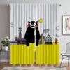 Kumamon Tulle for Bedroom Kitchen Curtains for Camera Curtains Child Room Shades Blackout Curtain Halloween Decoration Partition
