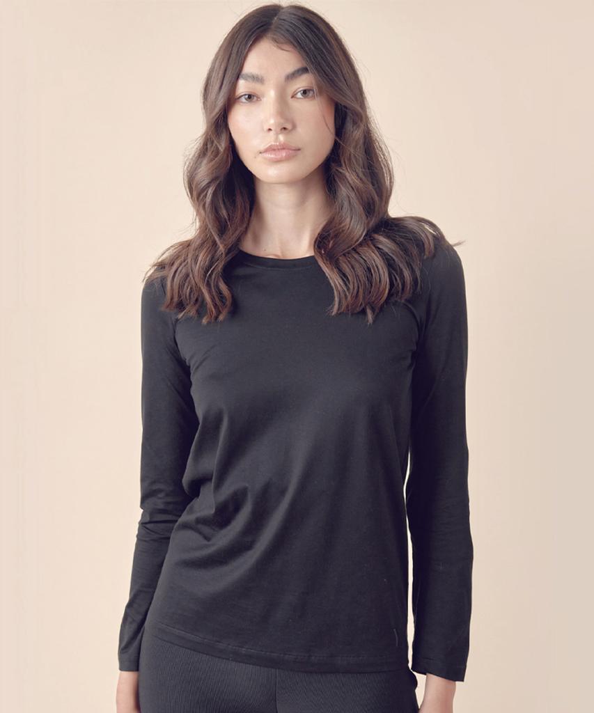 Y Jack W_Classic & Basic Fit Slim Long Sleeve T-Shirt (155Gsm) Kljt1216L