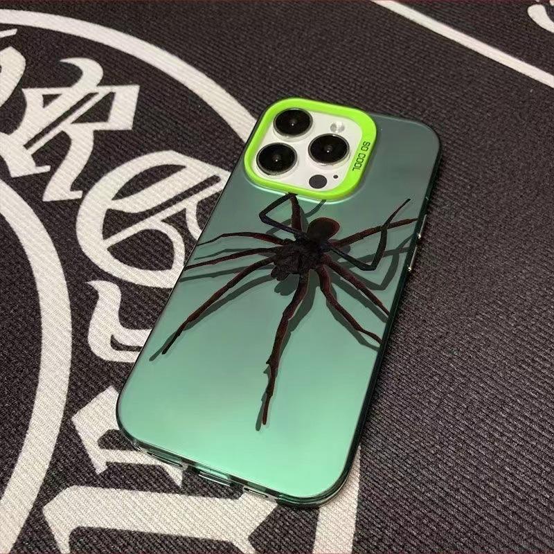 Shadow Spider Metal Button Apple 15promax Mobile Phone Case Iphone16pro12/11 Matte 15 New Models