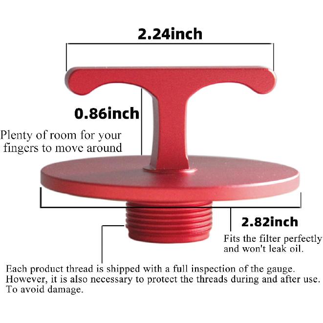 Aluminum Alloy Oil Filter Plug Tool, For Dodge Ram 2500, 3500, 4500, 5500 Cumm Turbo Diesel 5.7L 5.9L 6.4L 6.7L MO285 05083285AA Oil Filter Cap Off