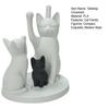 Yousheng Cute Cat Family Figurine, 3D Printed Cat Parents And Kitten Sculpture, Modern Tabletop Cat Ornament, Gift for Cat Lovers
