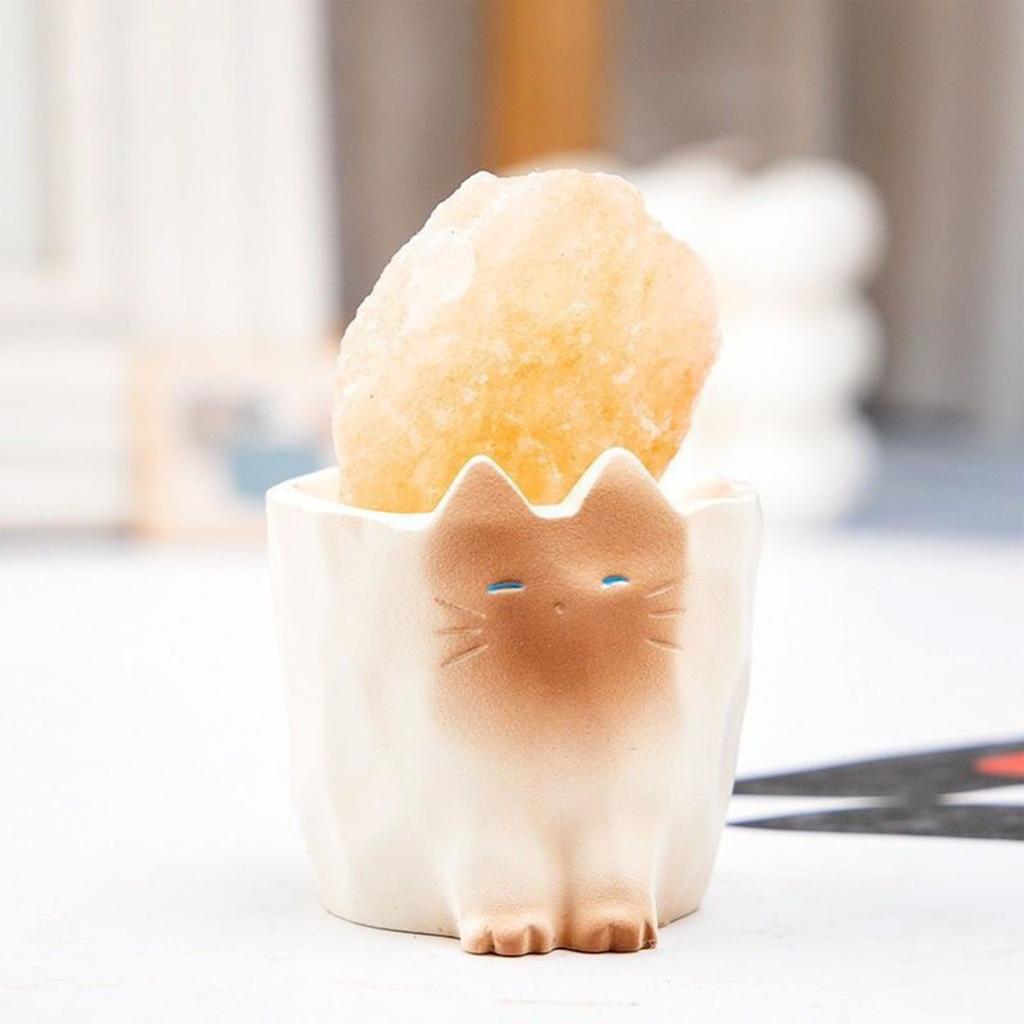 Cat  Crystal Blind Trendy Resin Crafts With Stone Meaning Ornaments (Random Model)