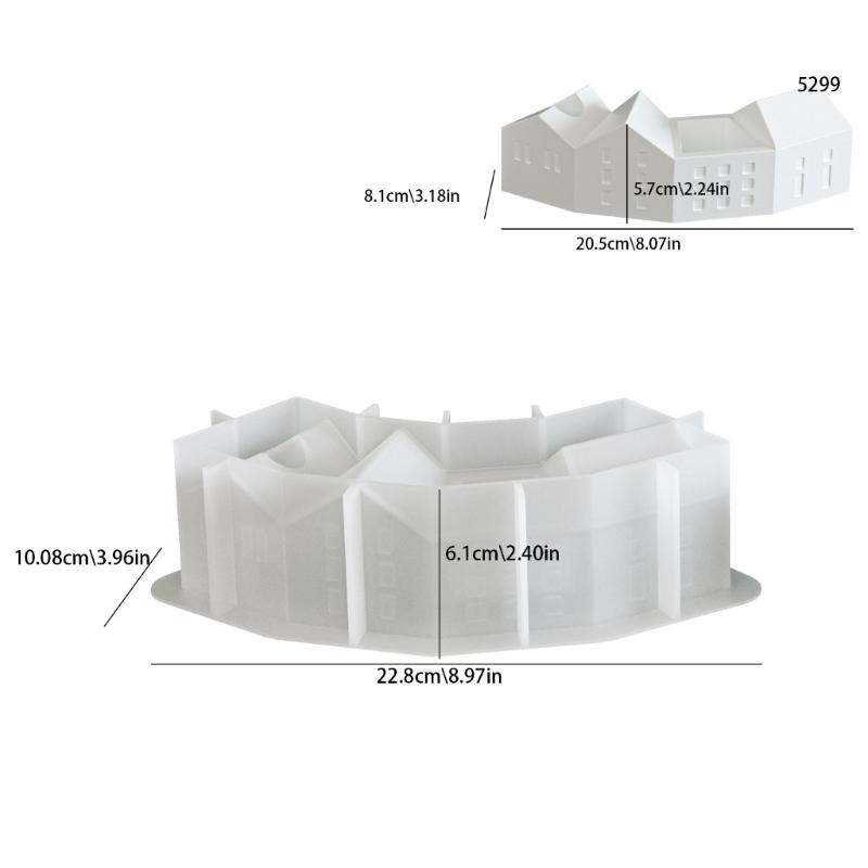 Stampo Contenitore Candela per Alimenti con Incastri Design Casa Stampo per Artigianato per Statuetta Decorativa Strumento per Gioielli