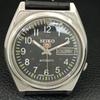 VINTAGE SEIKO 5 AUTOMATIC 7009A JAPAN MENS BLACK COLOR DIAL WATCH a708530-1