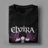 E-Elviras Herren T-Shirts Mistress of The Dark Lustiges T-Shirt Kurzarm Rundhals T-Shirts Reine Baumwolle Original Kleidung - M...