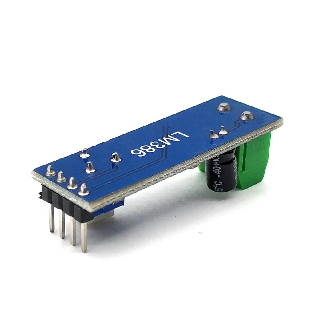 LM386 Audio-Leistungsverstärkermodul 200-facher Verstärkungs-Verstärkerplatine Mono-Leistungsverstärker 5V-12V Eingang
