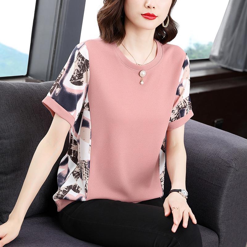 Short-sleeved T-shirt Women's Summer Fashion Loose Large Size Women's Top