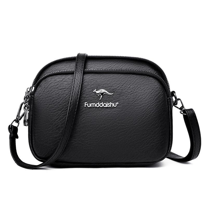 Borsa Piccola Rotonda da Tempo Libero, Borsa a Spalla Multistrato di Grande Capacità, Borsa a Tracolla