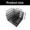 Desk Paper File Tray Organiser 3-Tiered Metal File Letter Tray With Book Rack Space Saving Document Organiser For Office