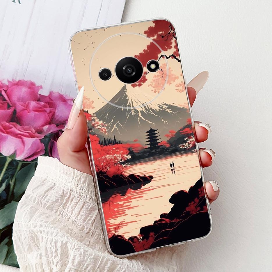 Für Xiaomi Redmi A3 A3x A4 Hülle RedmiA3 Pro Stilvolles Bemaltes Cover Weiche Dünne Handyhülle Für Xiaomi Redmi A3 Pro A3x RedmiA4 Schale
