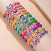 12Pcs/set Unicorn Cat Flower Charm Elastic Handmade Beaded Bracelets for Women Girls Birthday Party Zircon Friendship Gift