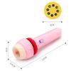 1Pcs+3Carsd Cartoon pattern projection flashlight toy glowing puzzle toy