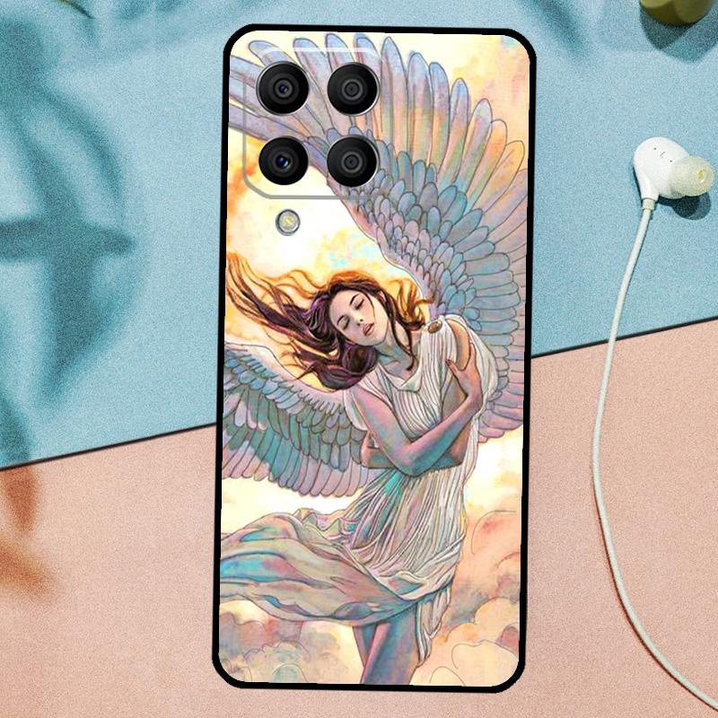 Fantasy Engel Mädchen Flügel Für Samsung Galaxy M53 M33 M11 M21 M31 M12 M13 M14 M15 M35 M34 M54 M32 M52 M06 M16 M55 Hülle