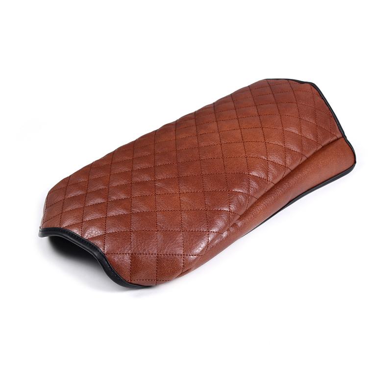 

Мягкий кожаный чехол на центральный подлокотник для Land Rover Range Rover Vogue 2013-2022, автомобильный центральный подлокотник, поверхностный чехол коричневый