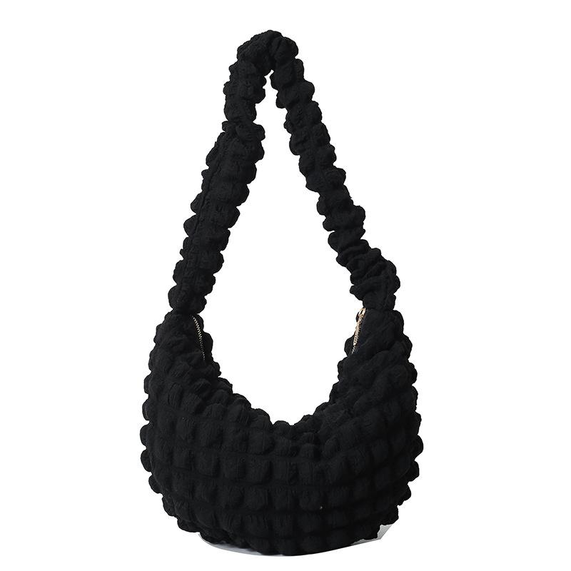 Today's Fashion Women's Bags, Niche Pleated Bags Women's Shoulder Underarm Bags, Portable Puff Bags