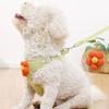 Dog Leash Slip Lead Vest with Lovely Flower Vest Rope 4ft Long Pet Strong Training Walking Swimming Hiking Lead