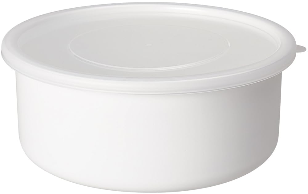 

Nodahoro Enamel Storage Heat White Made in Container, Resistant, Round, 21cm, Series, Japan, RD-21 белый