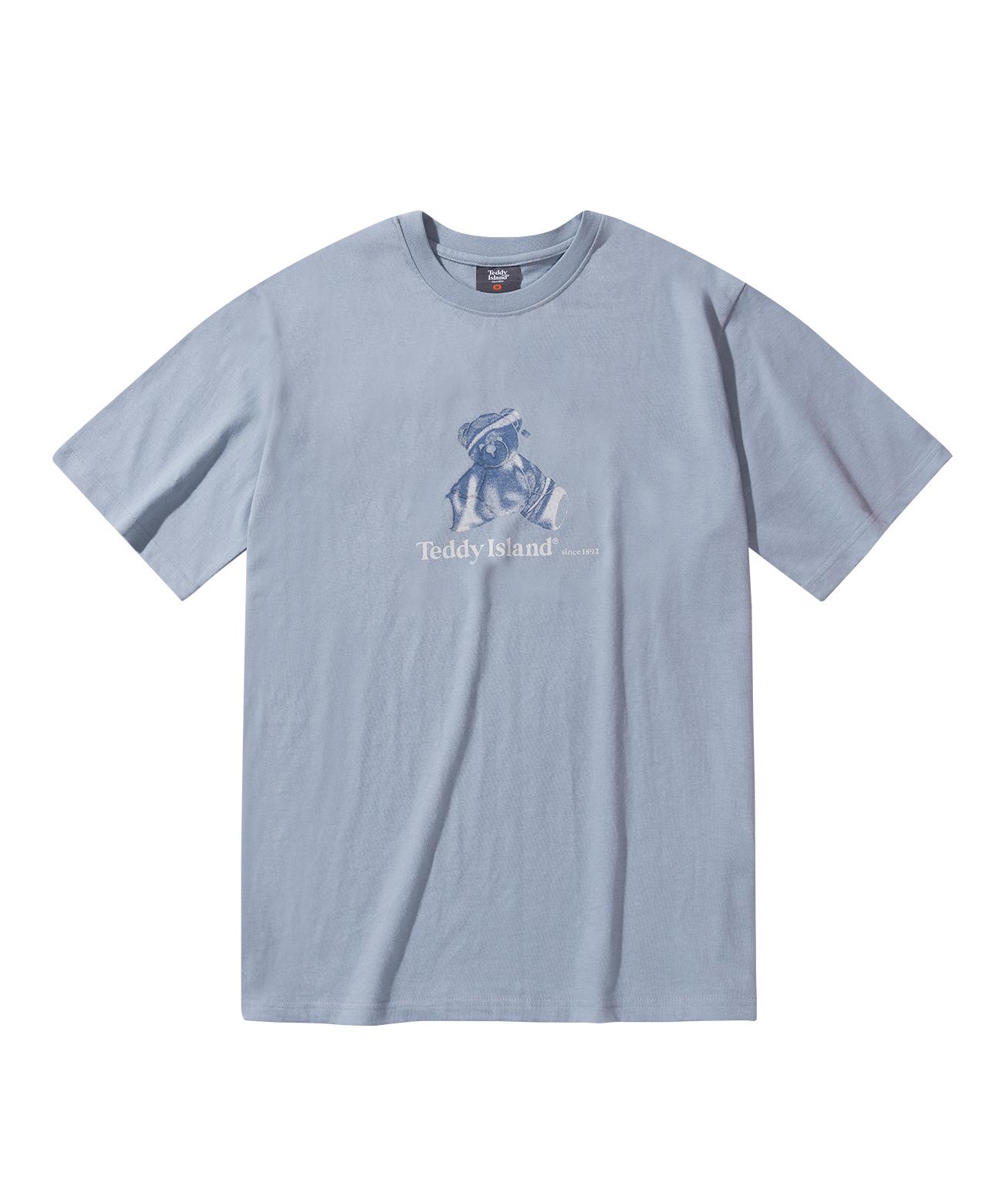 Teddy Island Blue Teddy Short Sleeve Sky Blue Sky Blue/L