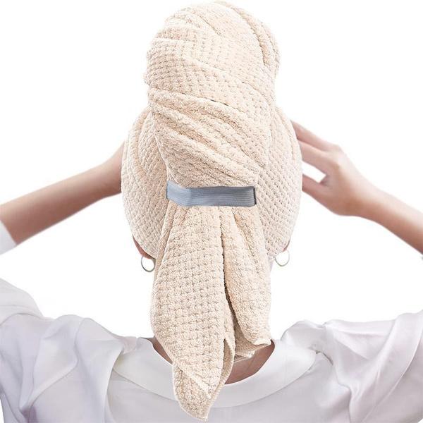 Microfiber Hair Towel Wrap For Women & Kids - Travel & Bathroom Essential - Quick Dry Hair Turban For Curly, Long & Thick Hair 39.37''x23.62''
