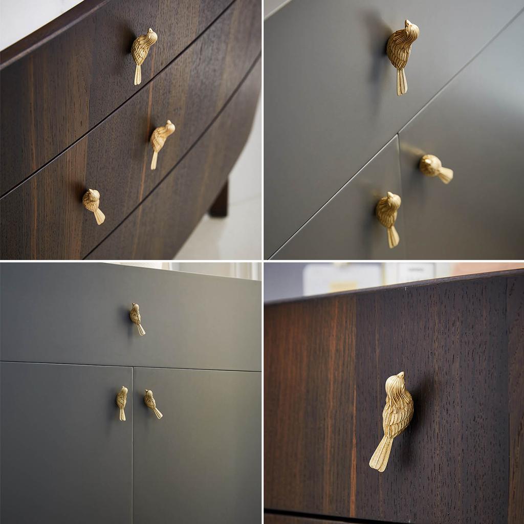 Einzigartiger Messing-Schranktürgriff Bezaubernder Messing-Glücksknauf für Küchenschränke & Schubladen Möbelzubehör Dekor