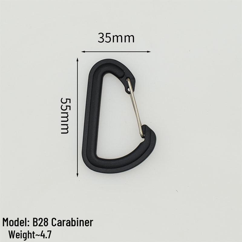 

Spot Outdoor Triangle Carabiner Hook with Military D-Ring and Quick Release Iron Buckle for Backpack