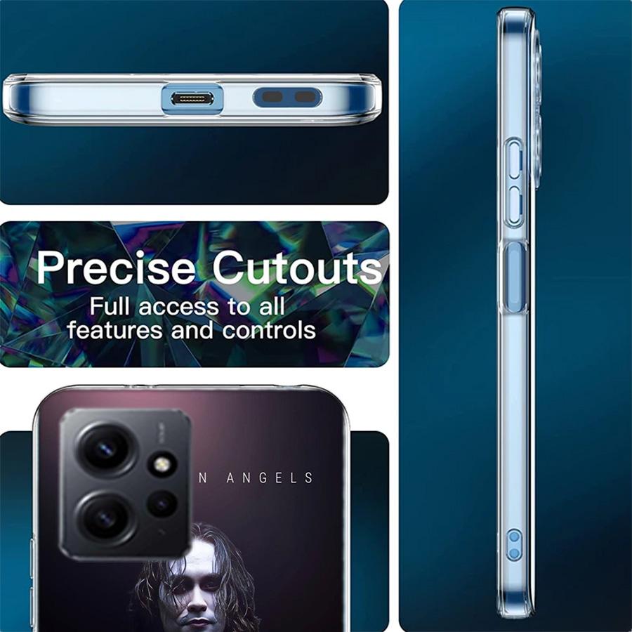 Movie THE C-CROW Phone Case For Redmi 12 13C 12C 15C 9 10 10C Note 13 Pro Plus 14 15 Pro 9T 9C 9A TPU Soft Cover Clear Cell Case