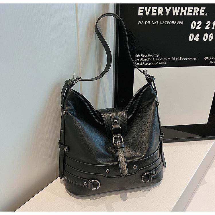 Ielgy All-Match Fashion Tote Bag Korean Version Trendy Large-Capacity Underarm Bag