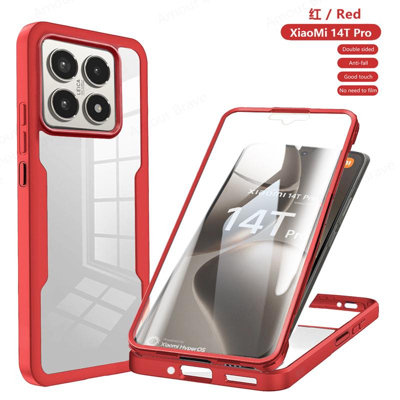 360 Full Body Protection Case for Xiaomi Mi 14T Pro 13T 12T 14 Ultra Redmi 14C 13C Shockproof Case for Redmi Note 13 Phone Cover