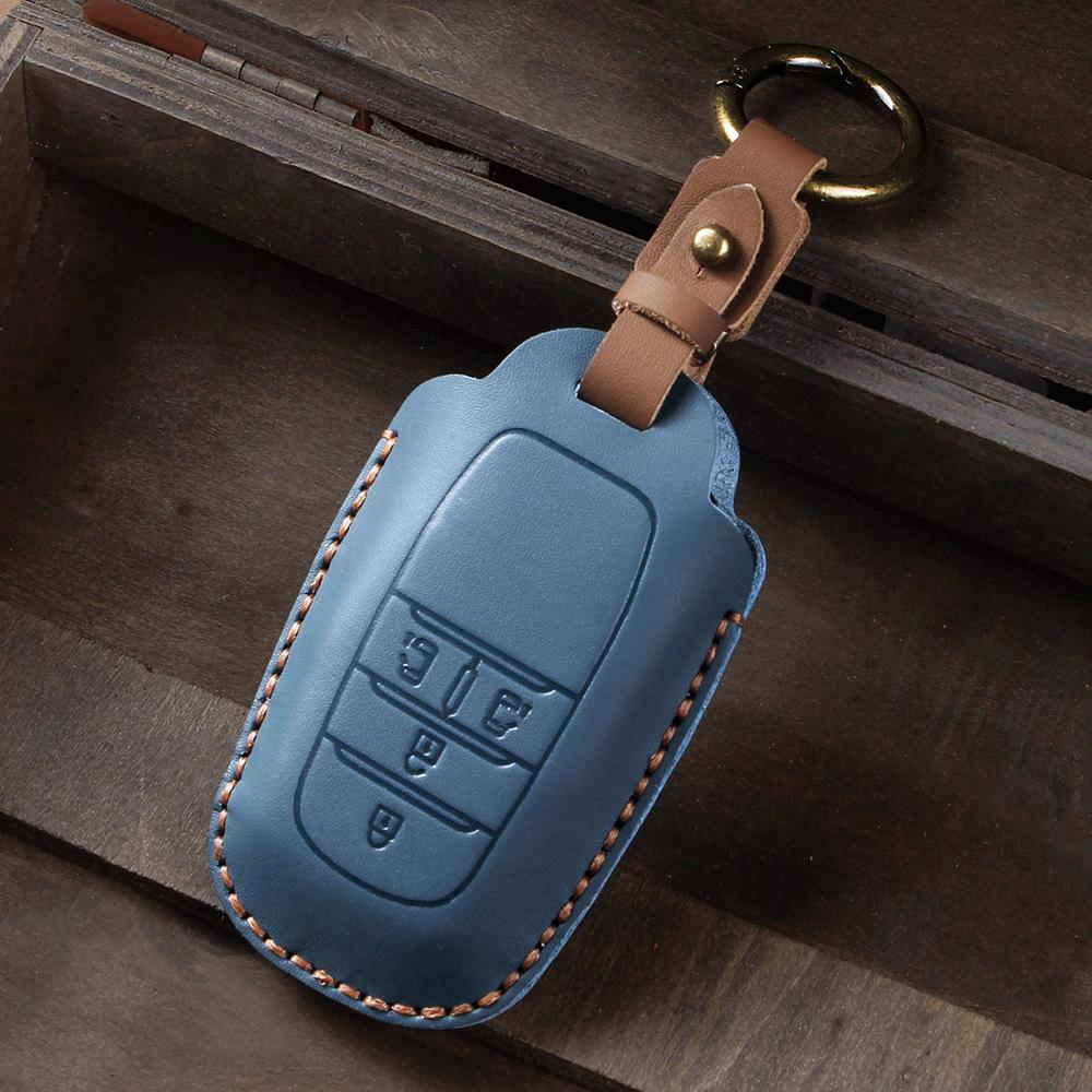 Car Key Case Leather Cover for 4 5 Button Toyota Alphard Vellfire Sienna Senna Keyring Holder Shell