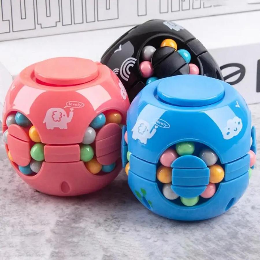 Spin Sliding Beans Puzzle Magic Beans Żyroskop Fidget Toy Spinner 3D Ball Antystresowa gra na palce dla dzieci dorosłych chłopców dziewcząt prezent