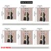 2pcs,2D Plane Printing Minimalist Curtains Birthday Soulmates Polyester Fabric (without Rod) Decorations For Home Use for