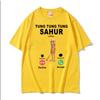Tung Tung Tung Sahur Calling Funny Brainrot Joke Meme Tshirt Unisex Unisex Humor Fashion Street T Shirts Summer Oversized Tee Shirt