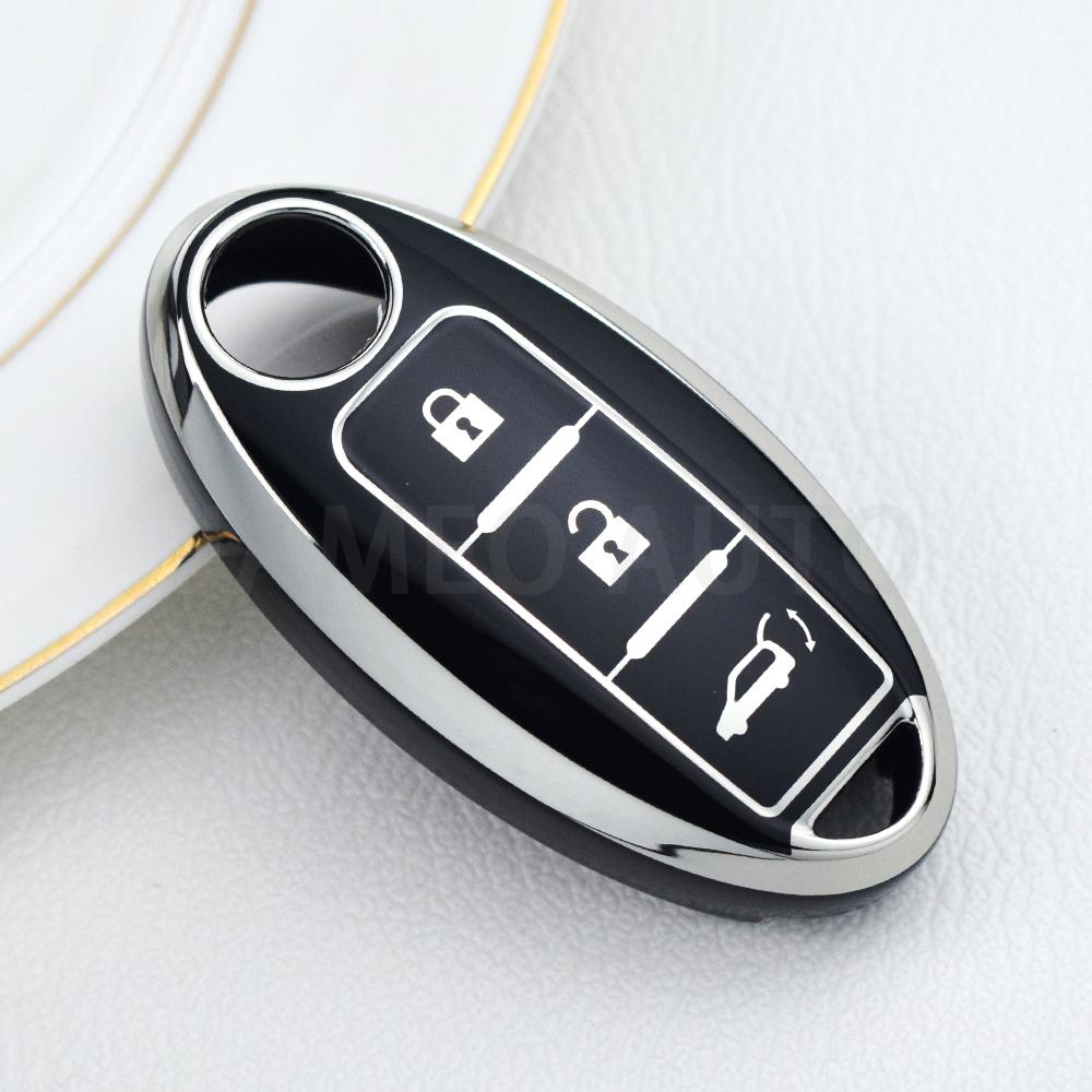 3 Buttons Protect Cover For NISSAN Maxima Altima Versa Sentra Sunny Sylphy Teana Qashqai X-Trail Juke TPU Car Key Shell Case Fob