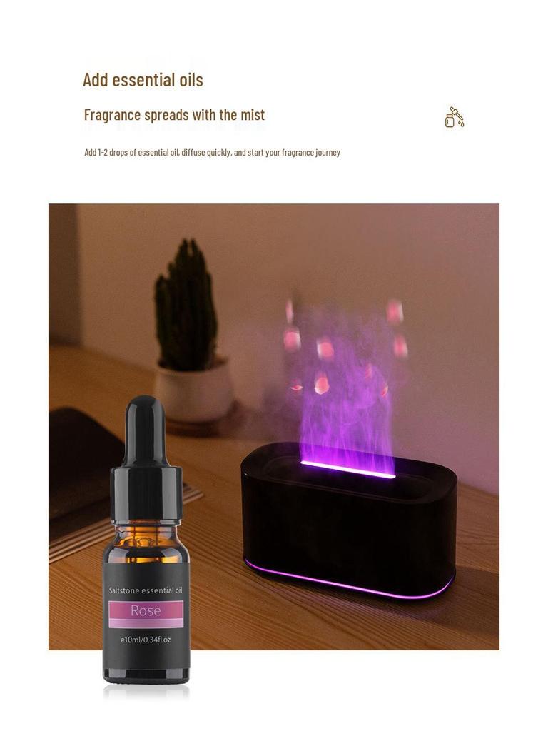 Multicolor Flame Aroma Diffuser with Automatic Spray & Ambient Light