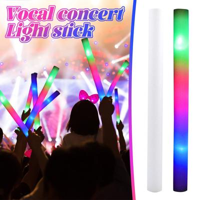 Bastão de luz de concerto LED colorido luminoso espuma esponja bastão suprimentos de atmosfera festiva