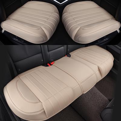 3D PU Leather Car Seat Covers Auto Seat Cushion Mat Breathable Car Front Rear Back Seat Cover Universal Car