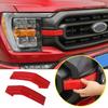 Red Exterior Front Bumper Headlight &Grille Decor Cover Trim For Ford F150 +