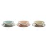 Stoneware Dinnerware Set - Home ESPRIT - Multicolor - 26.5x26.5x3 Cm - 18 Pieces - Durable - Easy To Clean