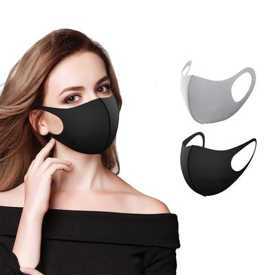 Máscara Facial de Tecido Liso com Elástico para Orelha, Primavera, à Prova de Poeira, Lavável, Reutilizável, Unissex, para Viagem ao Ar Livre, Máscara Respirável