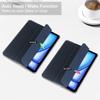 For iPad Air 11 (2025)/(2024) Case PU Leather Smart Tablet Cover Smooth Matte Back, Built-In Pencil Holder
