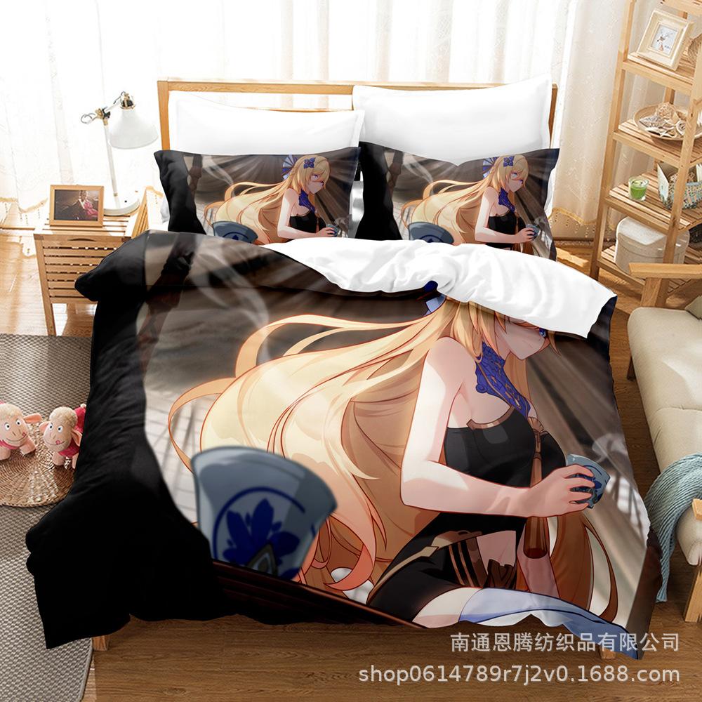 Honkai Impact 3 Bedding Set Single Twin Full Queen King Size Game Anime Bed Set Aldult Kid Bedroom Duvet Cover Sets 3D Print 013