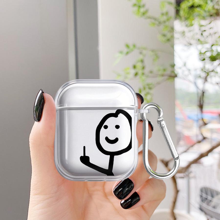 Hülle Für Airpods Pro3 2 3 Pro2 Pro 4 1 Klare Kopfhörerhüllen Abdeckung Cartoon Matchman